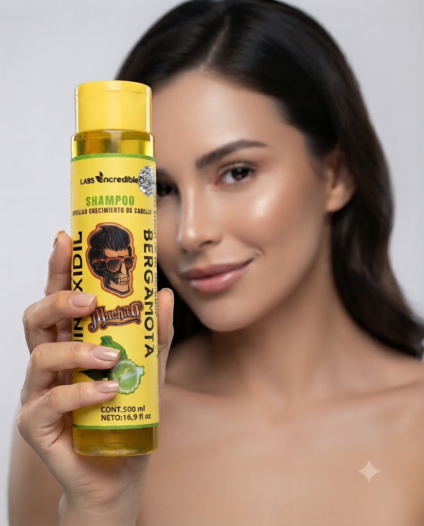Shampoo con Minoxidil y Bergamota Labs Incredible Barberlife Auxiliar para el Crecimiento del Cabello 500 ml