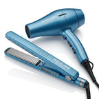 COMBO BaBylissPRO PLANCHA BABNT2091 + SECADORA NANO TITANIUM 2000W BLUE