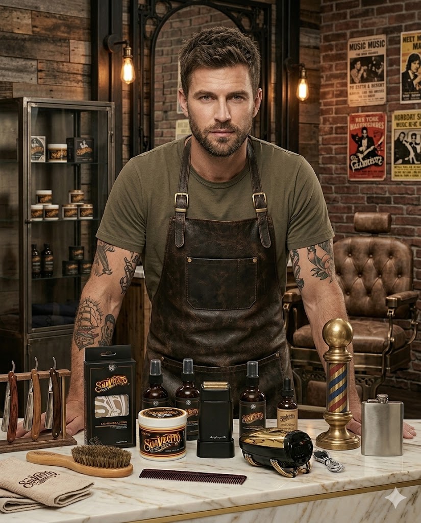 Kit BabylissPRO Barber Essentials + Suavecito – Afeitado, Estilo y Acabado Profesional