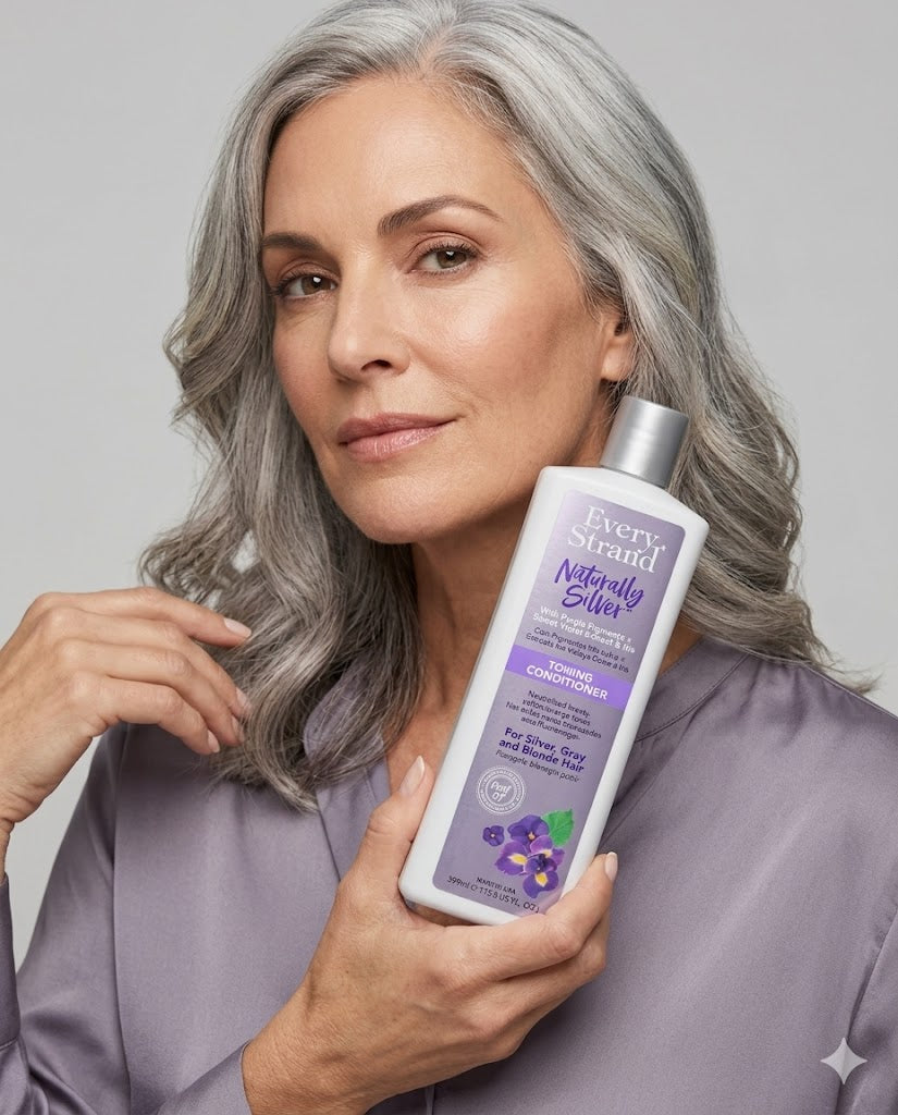 Acondicionador Every Strand Naturally Silver 399 ml – Matizador Violeta Cabello Rubio