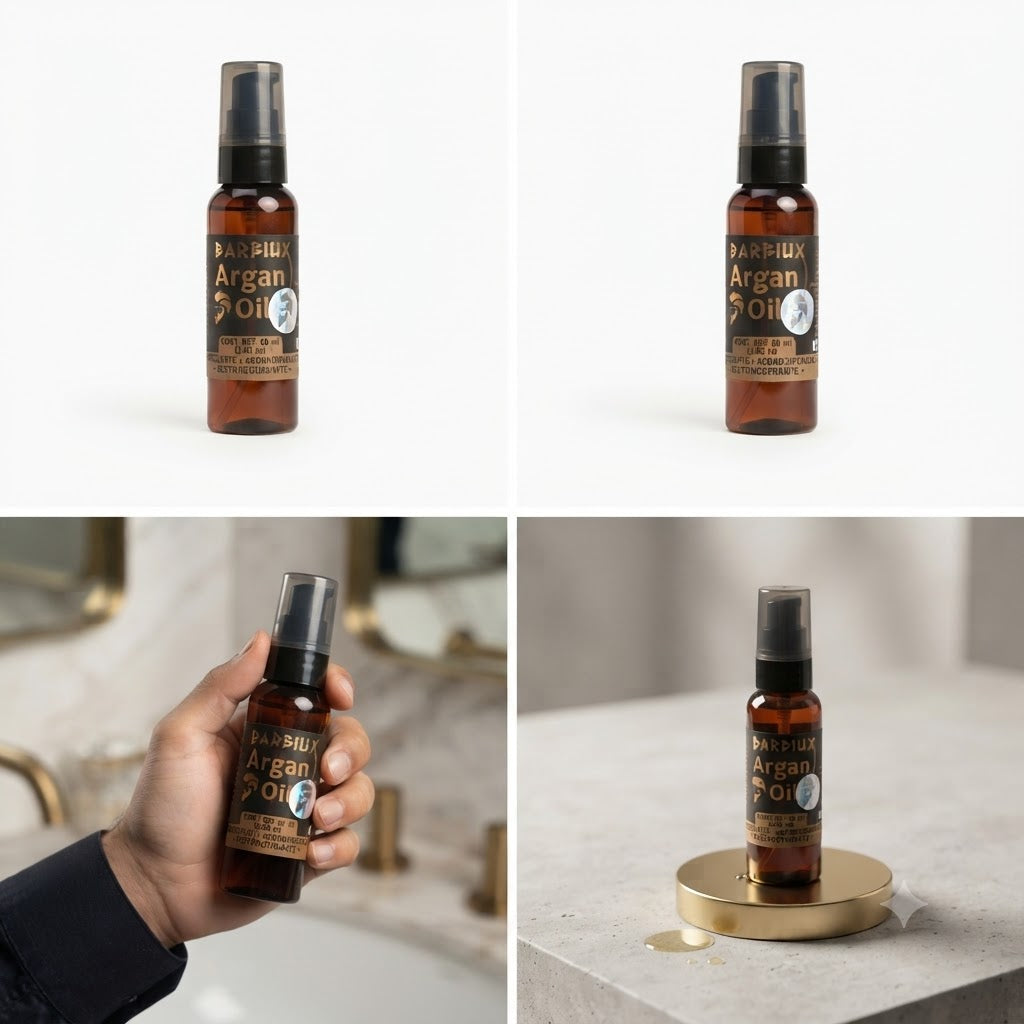 Aceite de Argán Barbiux para Barba y Cabello Hidratante Reparador 60 ml