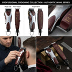 Combo Wahl Unicord Clipper + Trimmer Profesional Barber Alámbrico