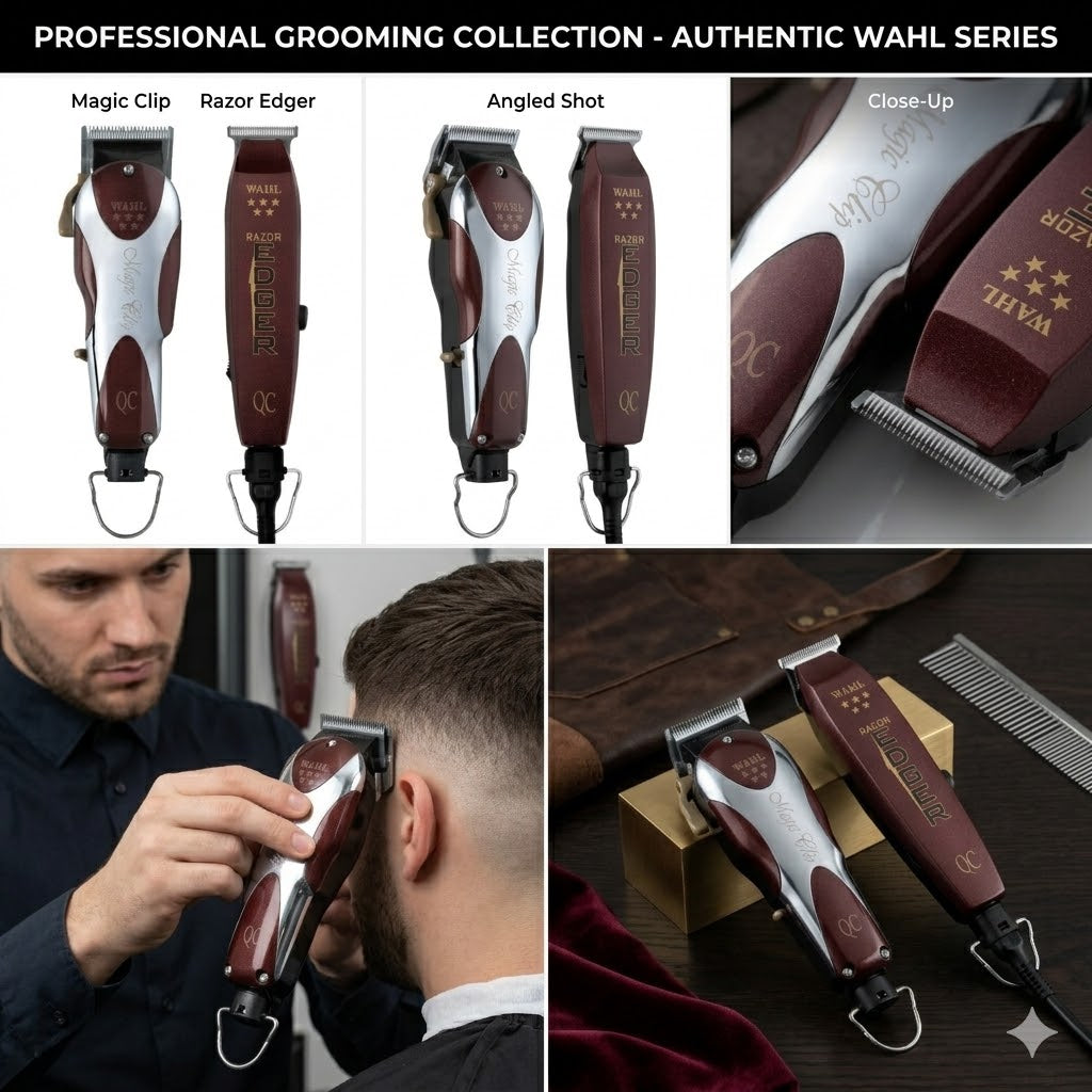 Combo Wahl Unicord Clipper + Trimmer Profesional Barber Alámbrico