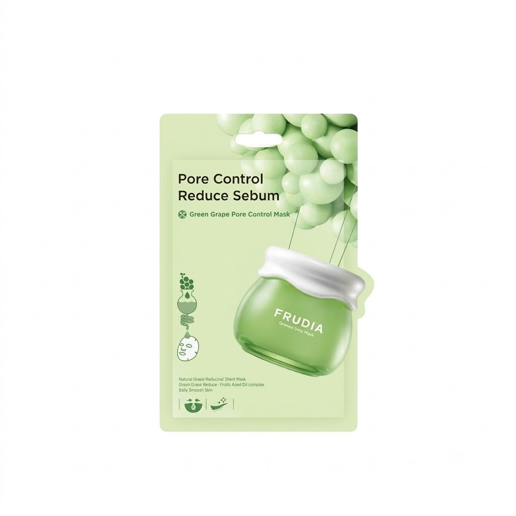 NUEVA MASCARILLA FACIAL FRUDIA UVA VERDE CONTROL DE POROS 20 ML