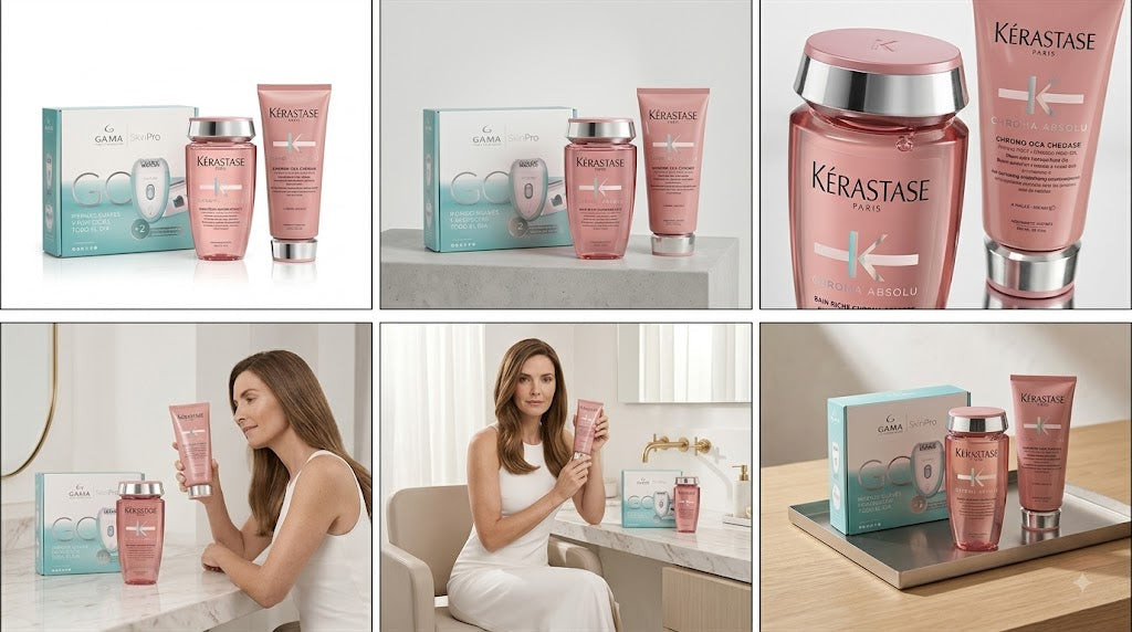 KÉRASTASE CHROMA ABSOLU BAIN RICHE + FONDANT CICA CHROMA + DEPILADORA GA.MA SKINPRO GO CON SÚPER DESCUENTO Cuida tu color y aprovecha un combo especial para renovar tu rutina de belleza.