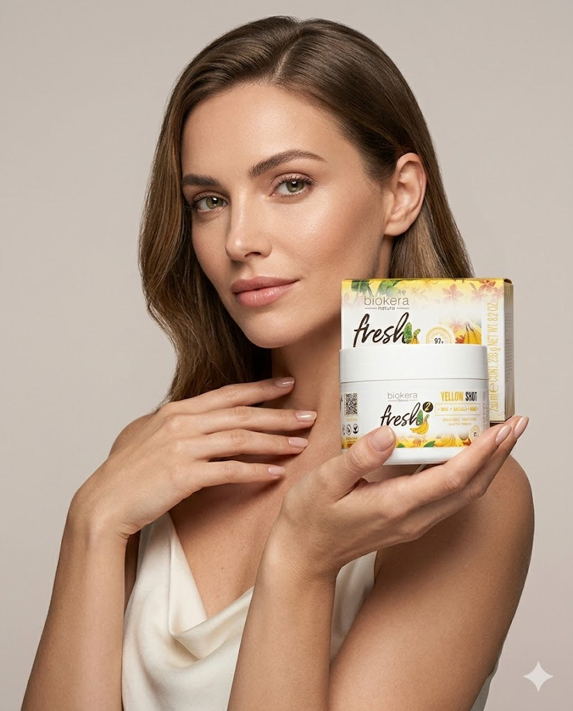 Mascarilla Reparadora Yellow Shot Biokera Fresh 250 ml