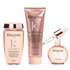 Kit Kérastase Gloss Absolu – Bain Hydra-Glaze 250ml + Insta Glaze 250ml + Glaze Drops 45ml