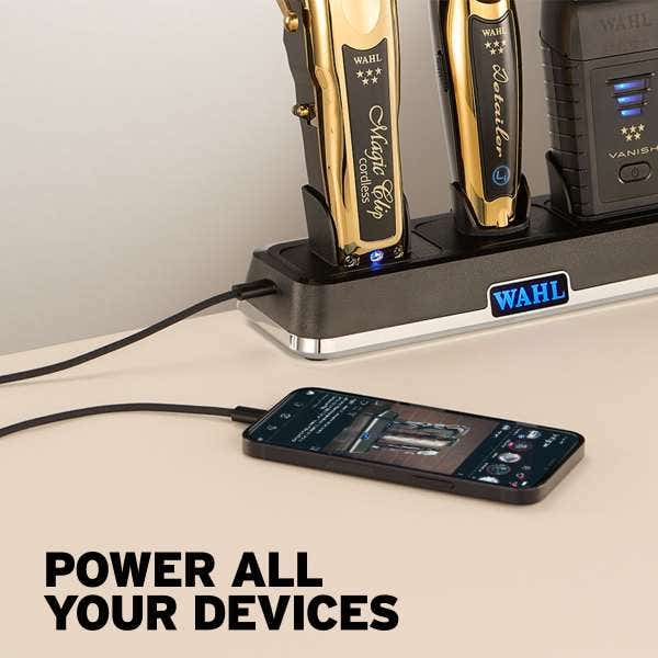 Base de Carga Wahl Power Station Profesional Barber Triple Cargador