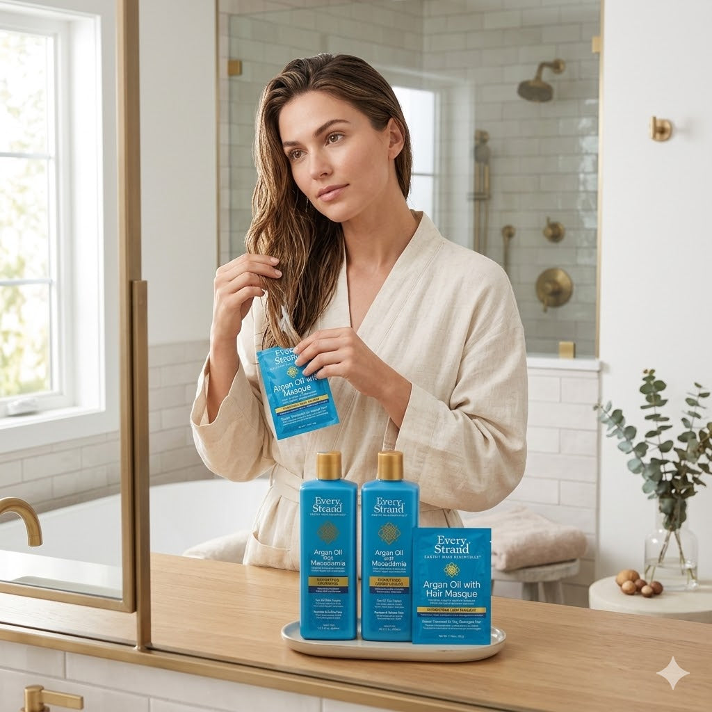 Kit Every Strand Argan Oil & Macadamia – Rutina Hidratante Reparadora