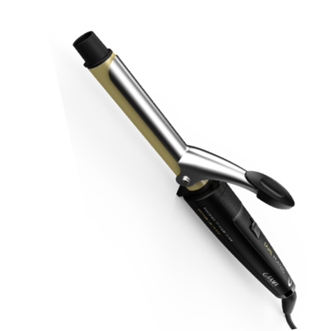 Tenaza Rizadora GAMA Dual 33mm Iónica Profesional Ondas