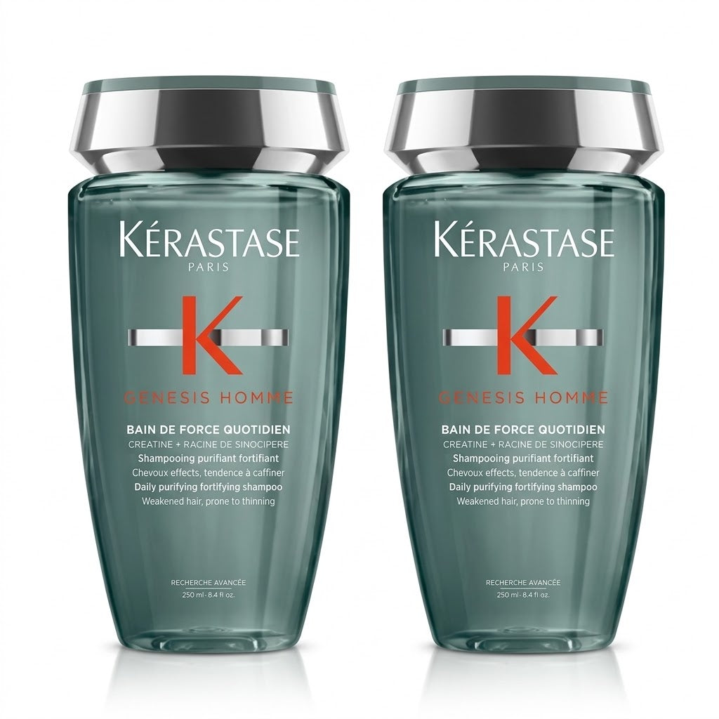 KÉRASTASE GENESIS HOMME BAIN DE FORCE QUOTIDIEN 250 ML + 250 ML