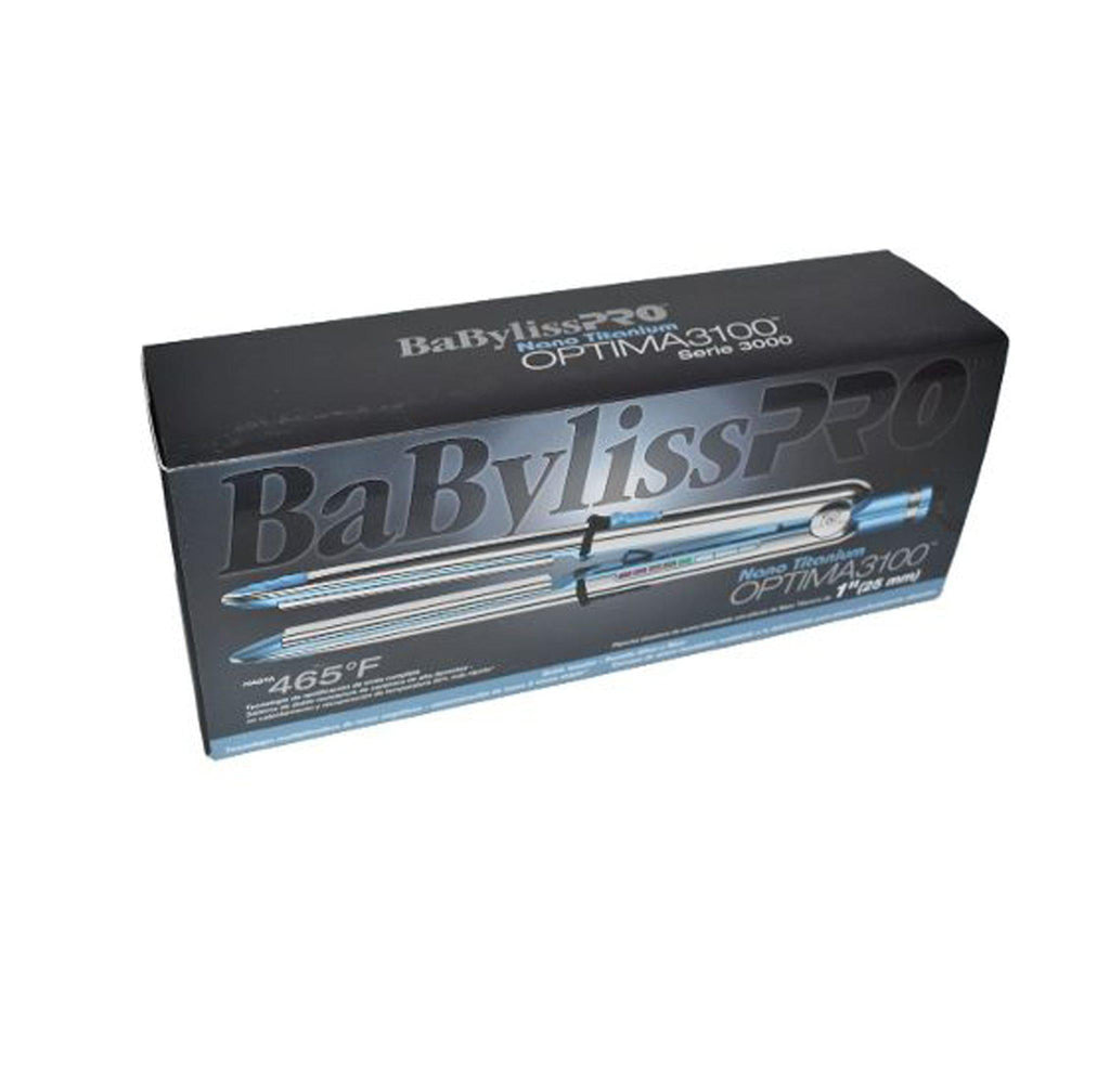 Plancha alaciadora Babyliss Optima 3100 nano titanium profesional para salones México