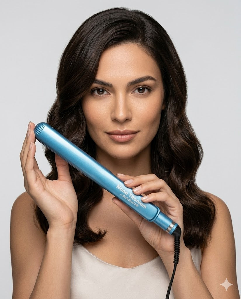 Plancha Alaciadora BaBylissPRO Nano Titanium 1" Profesional Cabello  BNT9557ES