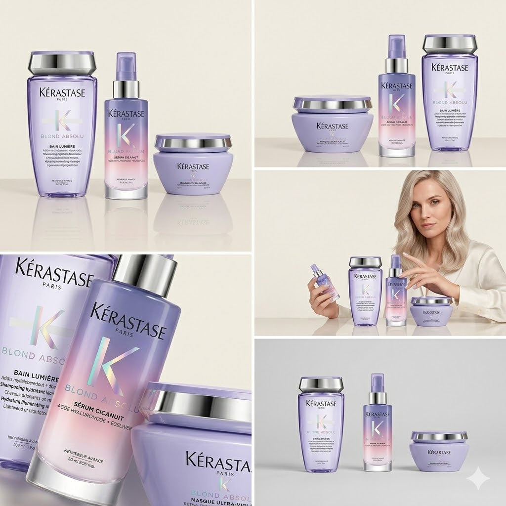COMBO KÉRASTASE BLOND ABSOLU BAIN LUMIÈRE + SÉRUM CICANUIT + MASQUE ULTRA-VIOLET