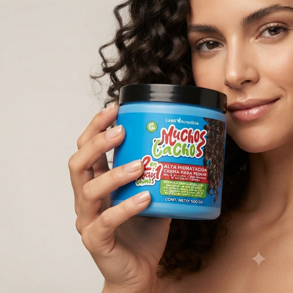 Crema para Peinar Labs Incredible Muchos Cachos Alta Hidratación 500 g para Cabello Rizado