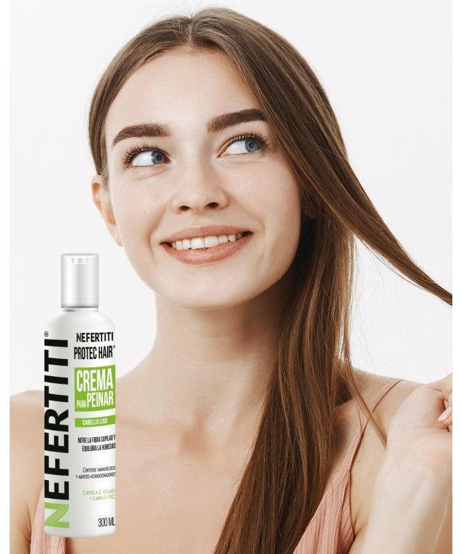 NEFERTITI PROTEC HAIR CREMA PARA PEINAR CONTROL LISO 300ML