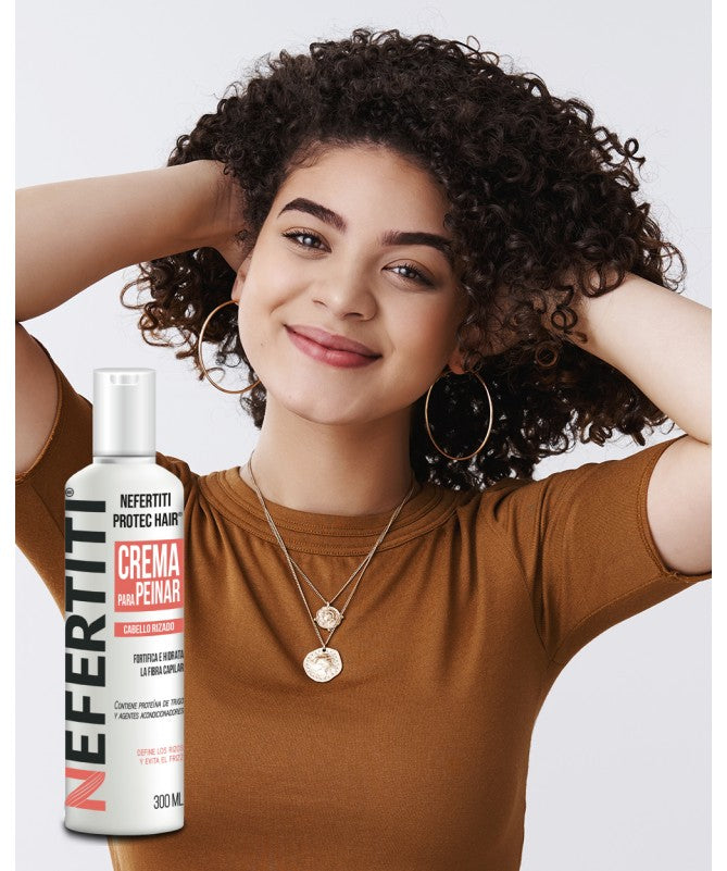NEFERTITI PROTEC HAIR CREMA PARA PEINAR CONTROL RIZOS 300ML
