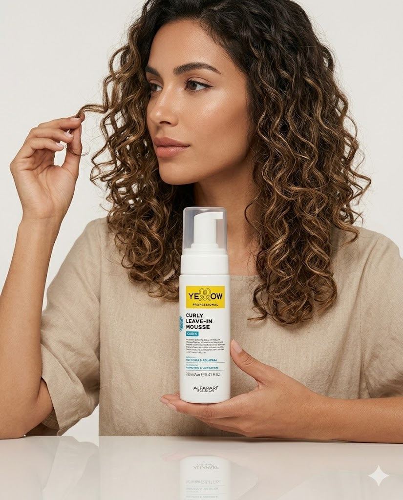 Mousse Yellow Curls Leave-in – Define Rizos 160ml