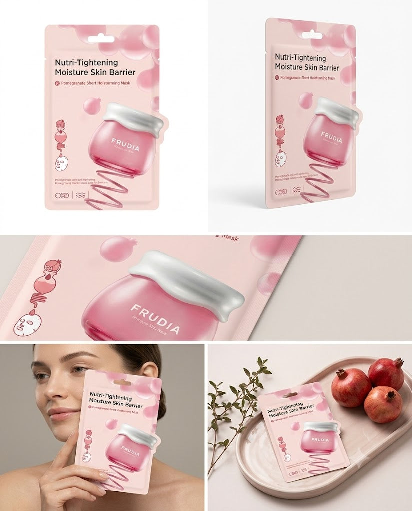 NUEVA MASCARILLA FACIAL FRUDIA GRANADA NUTRI-MOISTURIZING 20 ML