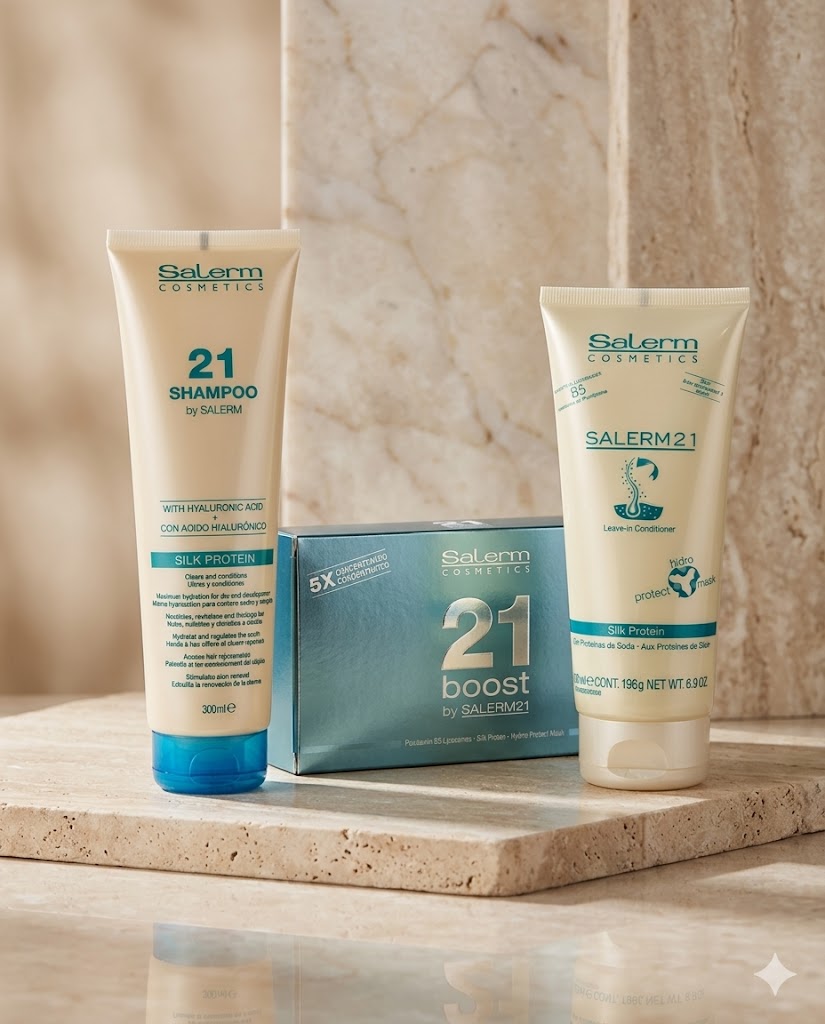 SALERM 21 SHAMPOO 300 ML + SALERM 21 LEAVE-IN 200 ML + 21 BOOST
