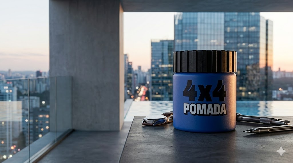 POMADA 4X4 PROFESIONAL AZUL 100grs