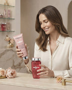 KÉRASTASE CHROMA ABSOLU BAIN RICHE + FONDANT CICA CHROMA Protege tu color mientras recuperas suavidad, fuerza y brillo.