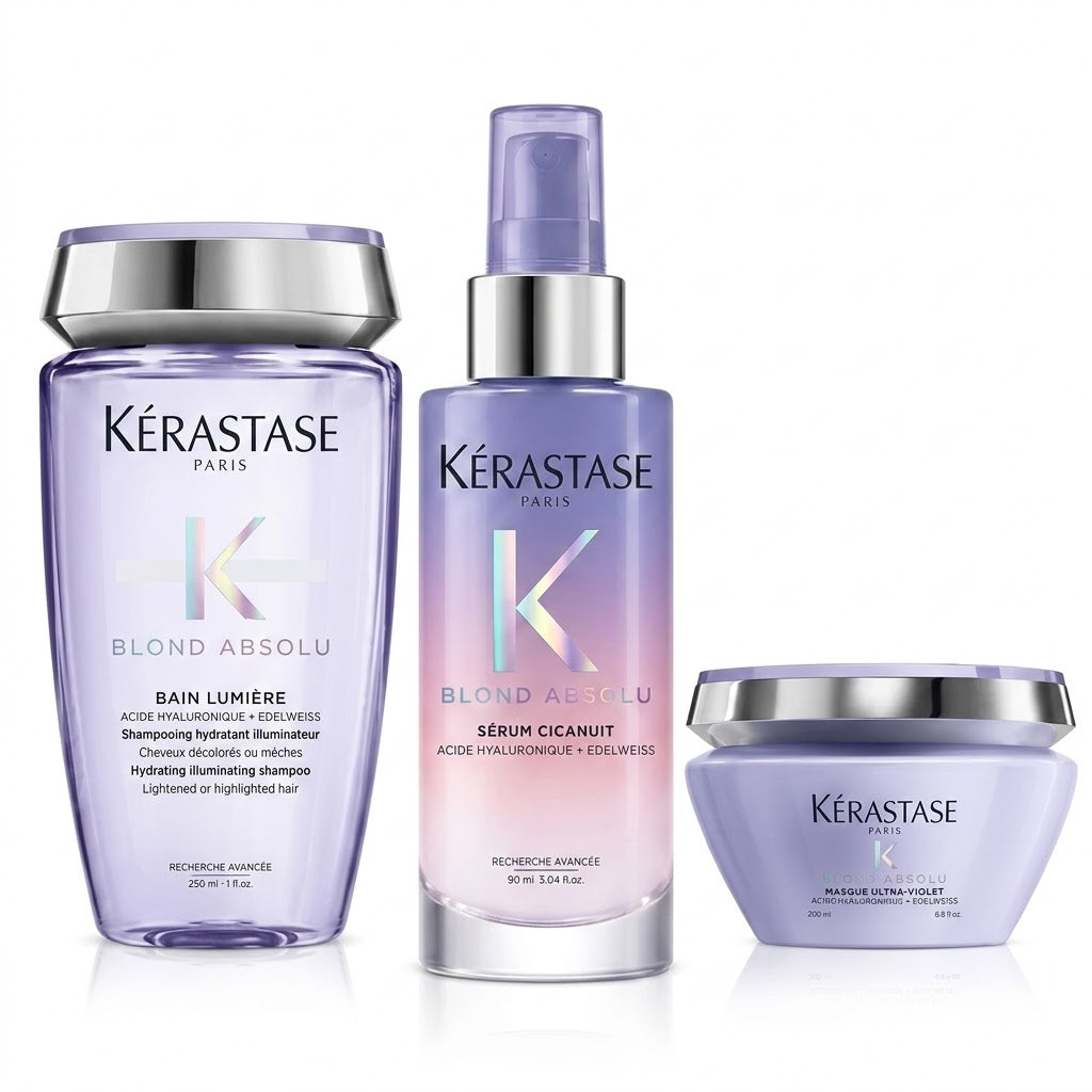 COMBO KÉRASTASE BLOND ABSOLU BAIN LUMIÈRE + SÉRUM CICANUIT + MASQUE ULTRA-VIOLET