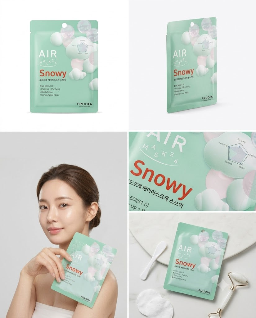 MASCARILLA FACIAL FRUDIA AIR SNOWY 25 ML