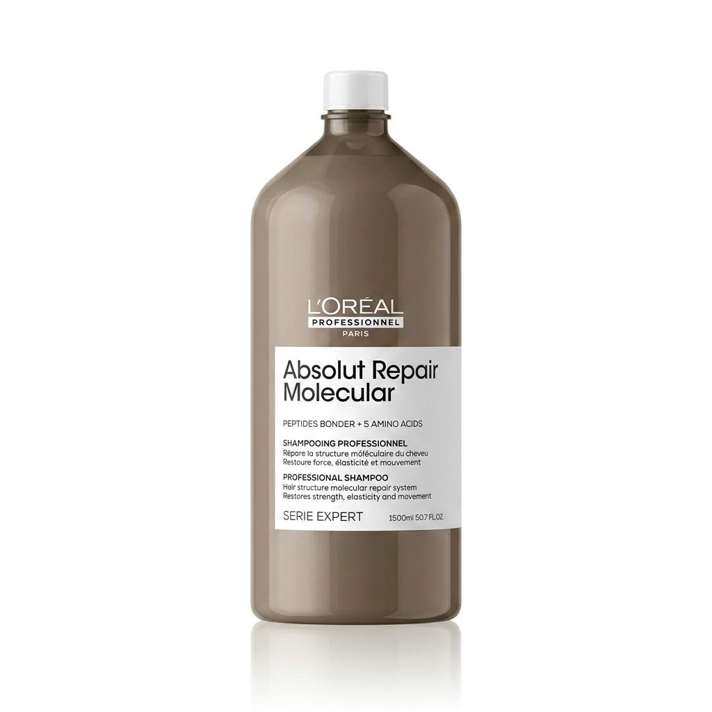 L'Oréal Professionnel Absolut Repair Molecular Shampoo 1500 ml – Reparación Molecular Profesional para Cabello Dañado