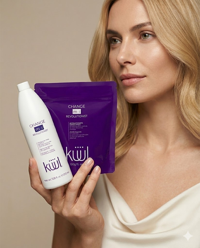 KUUL CHANGE ME BLEACH POUCH 500G + Perox 30 VOL 870 ml