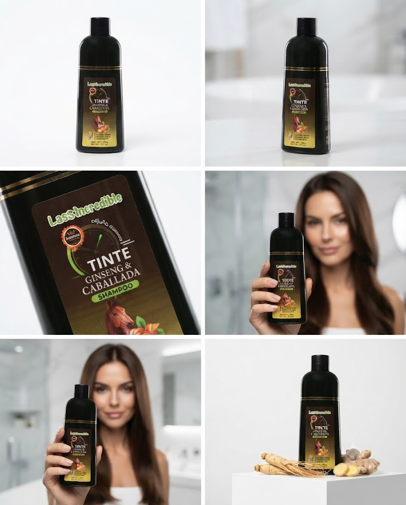 Shampoo Matizante Castaño Medio Labs Incredible Ginseng &amp; Caballada Cubre Canas 450 ml