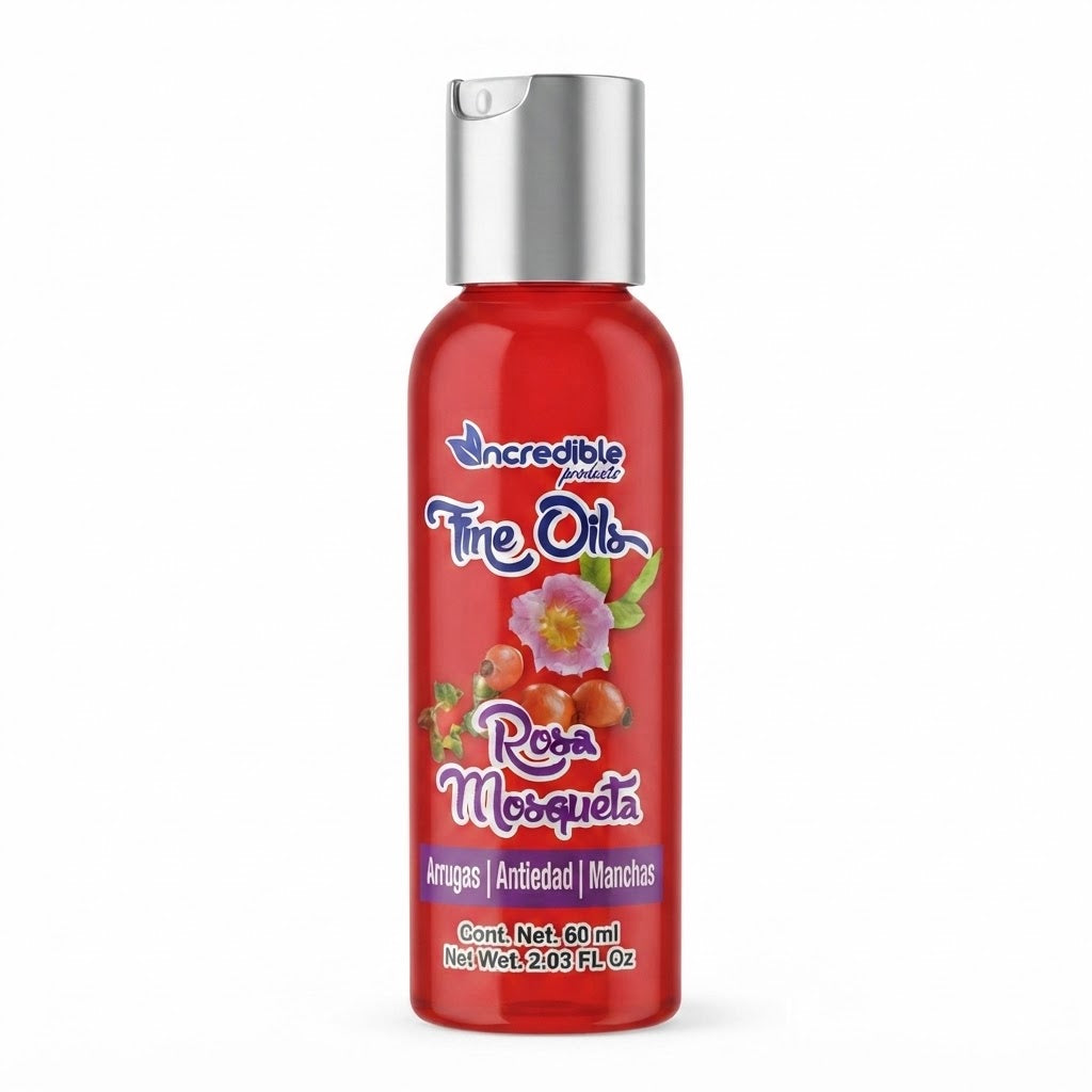 Aceite de Rosa Mosqueta Incredible Products Fine Oils Antiedad Antimanchas 60 ml