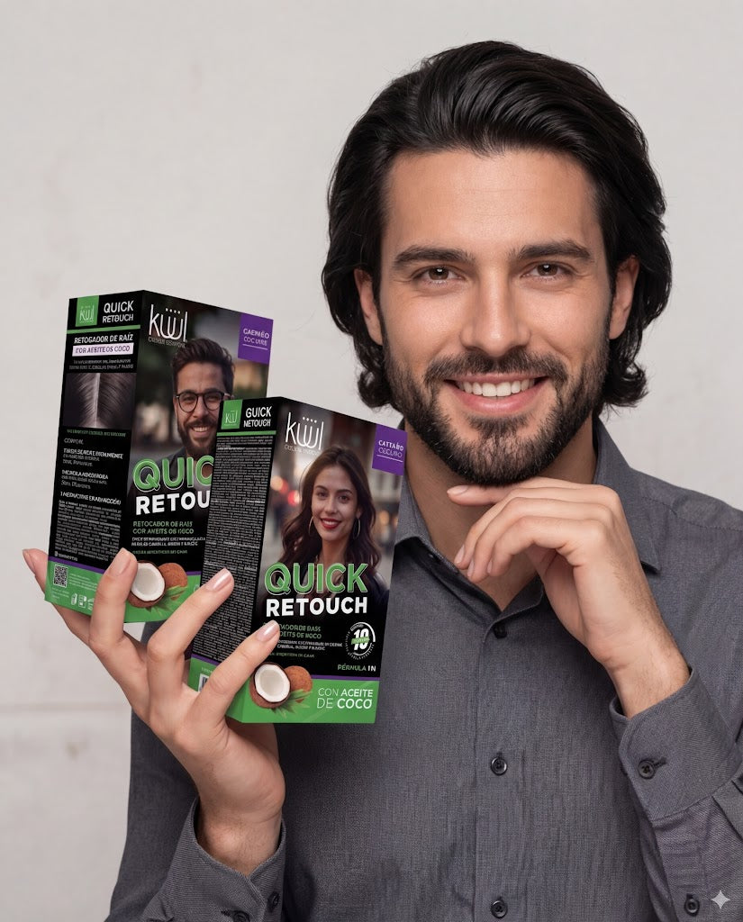 KUUL Quick Retouch Dark Brown Kit 100ml