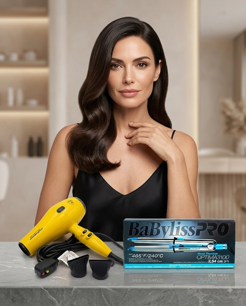 BABYLISS PRO OPTIMA 3100 + SECADORA LAMBORGHINI Styling profesional con potencia, precisión y diseño premium.