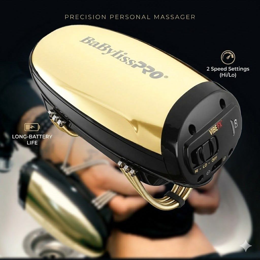 Masajeador Profesional BaByliss VibeFX Barber Cuero Cabelludo Inalámbrico