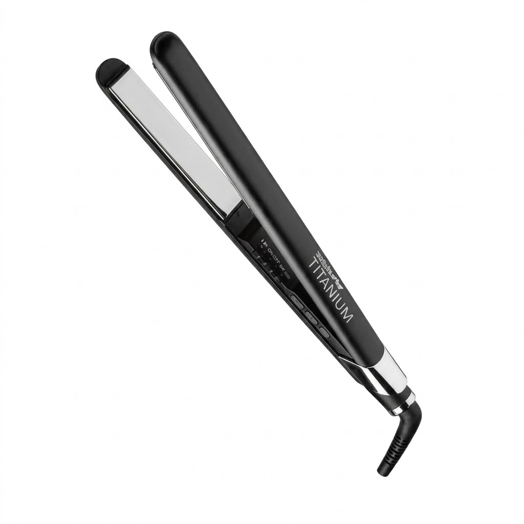 Plancha Alaciadora BaByliss Nano Titanium 1" BT 130TES Negra Profesional Cabello