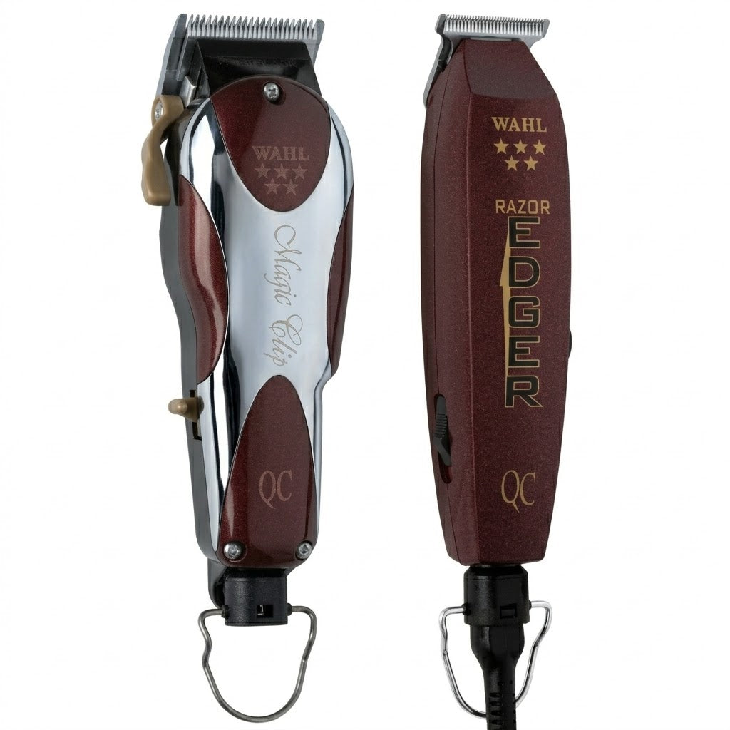 Combo Wahl Unicord Clipper + Trimmer Profesional Barber Alámbrico