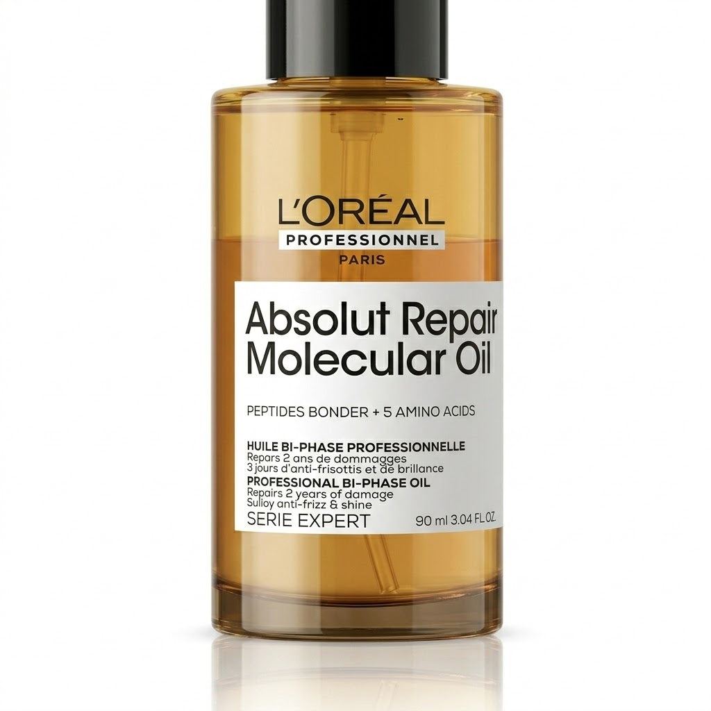 L'Oréal Professionnel Absolut Repair Molecular Oil 90 ml – Reparación Molecular y Brillo Intenso