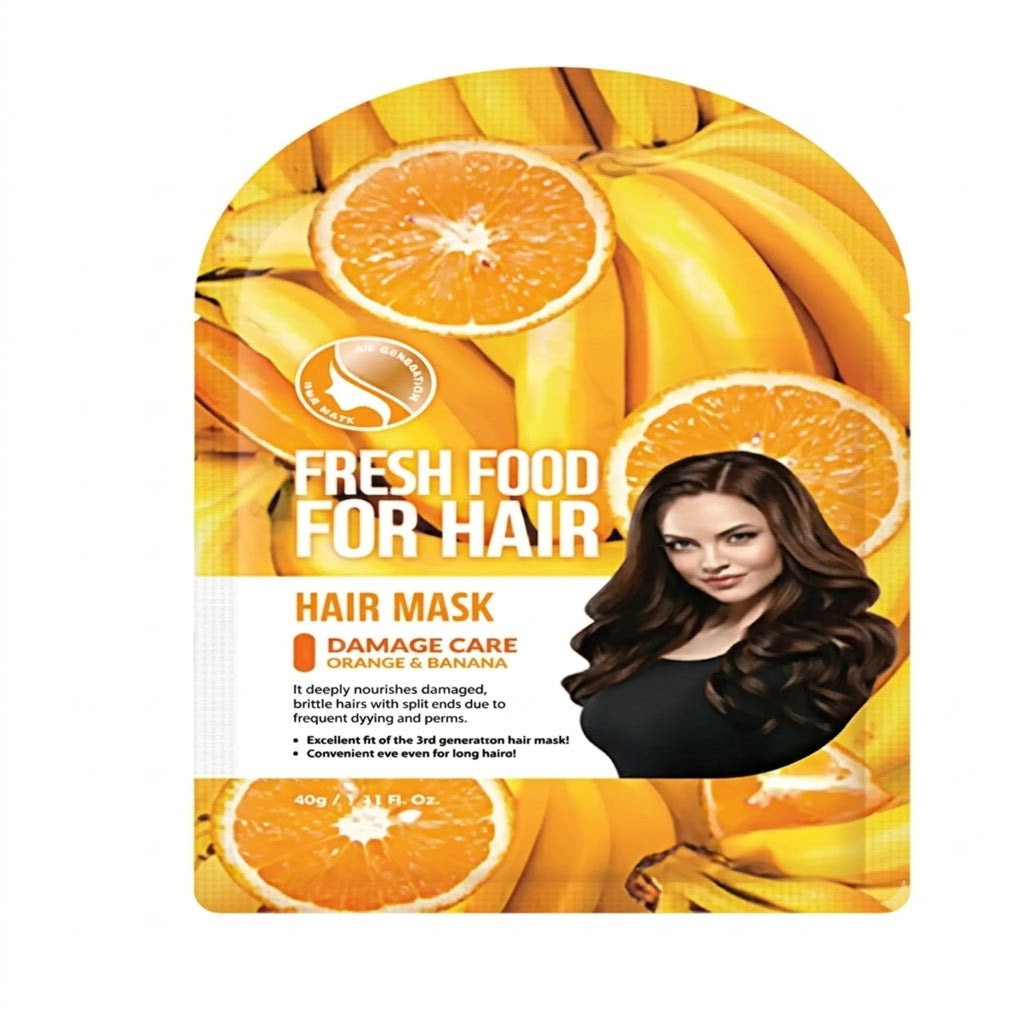 MASCARILLA CAPILAR FRESH FOOD NARANJA PLATANO