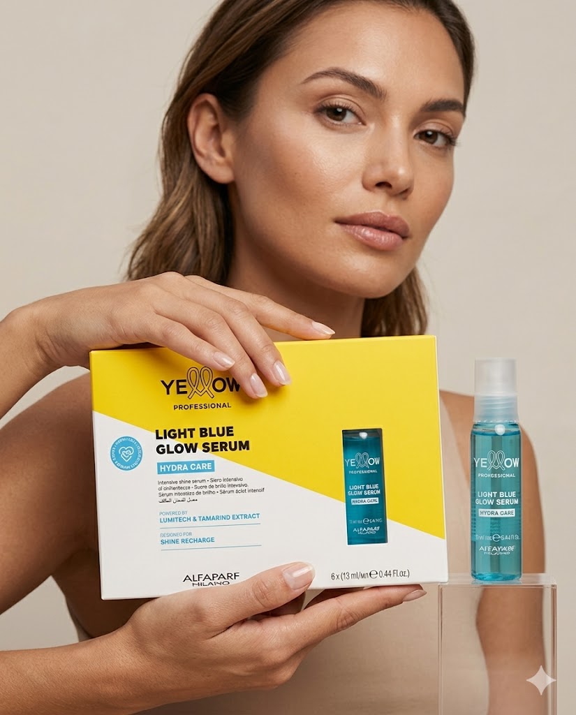 Ampolletas Yellow Glow Light Blue Serum Hydra Care – 6x13ml