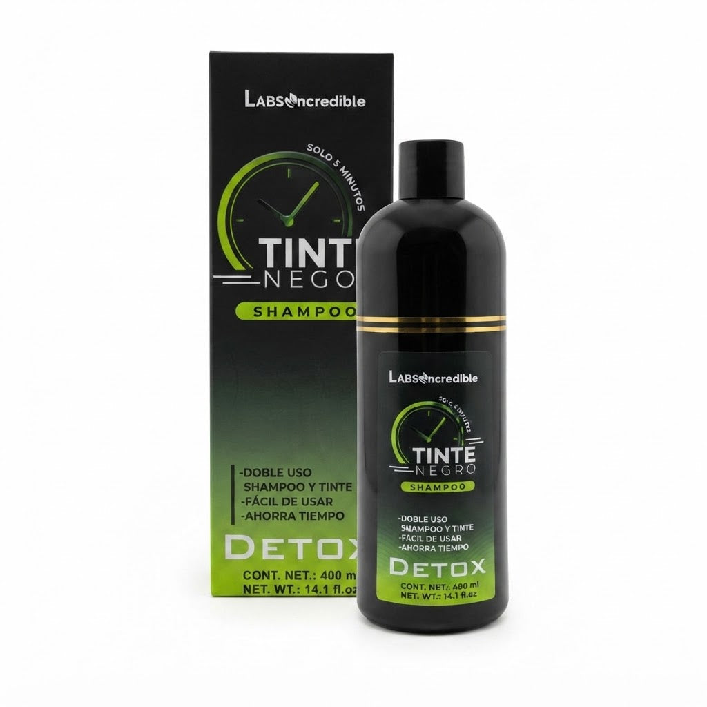 Shampoo Matizante Negro Labs Incredible Detox 2 en 1 Cubre Canas 500 ml