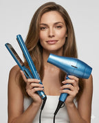 COMBO BaBylissPRO PLANCHA BABNT2091 + SECADORA NANO TITANIUM 2000W BLUE