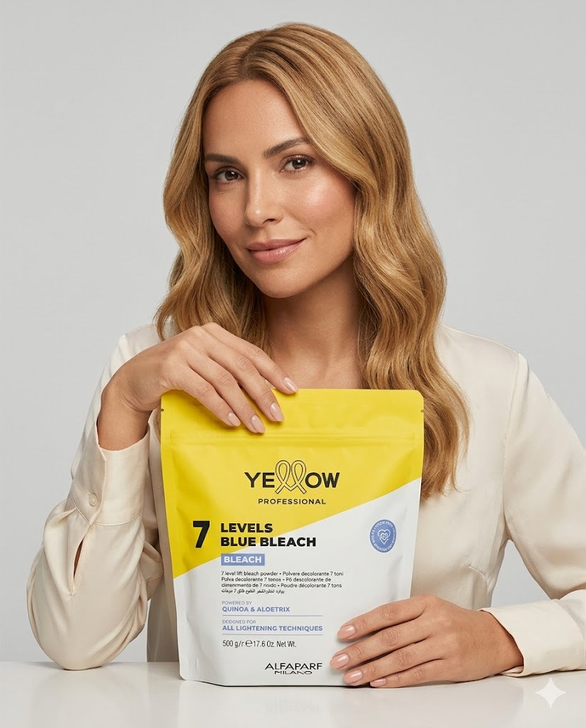 Decolorante en Polvo Yellow Bleach 7 Tonos 500g