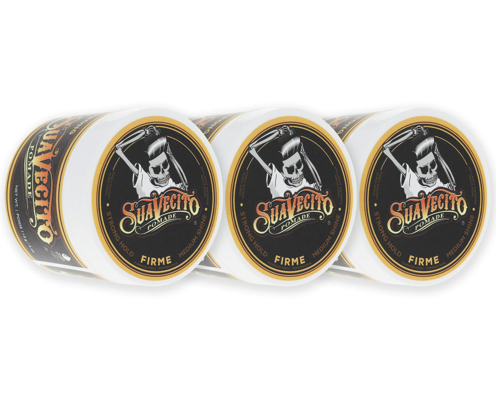 Pomada Suavecito Firme 113g fijación extrema para barberos profesionales México