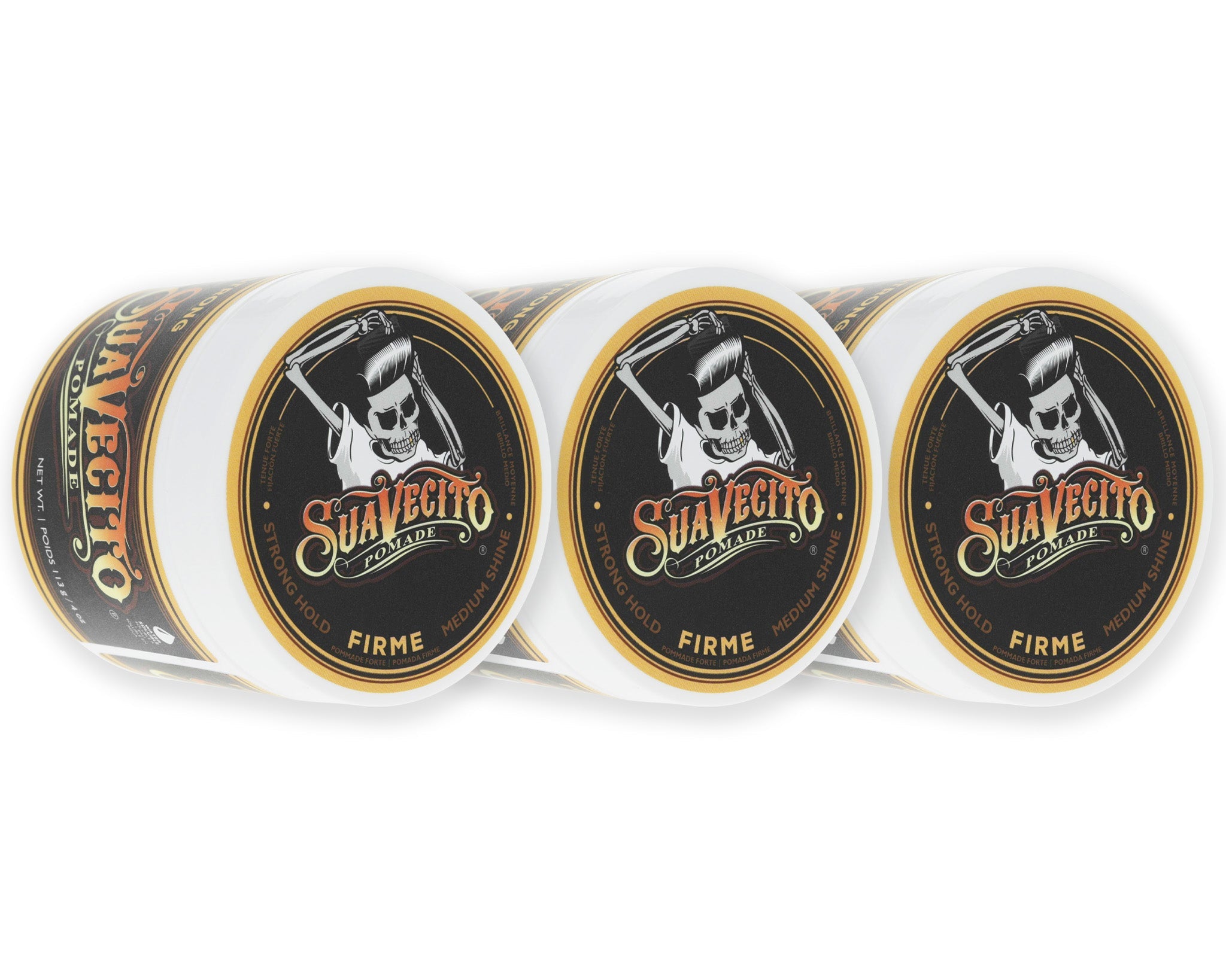 Pomada Suavecito Firme 113g fijación extrema para barberos profesionales México