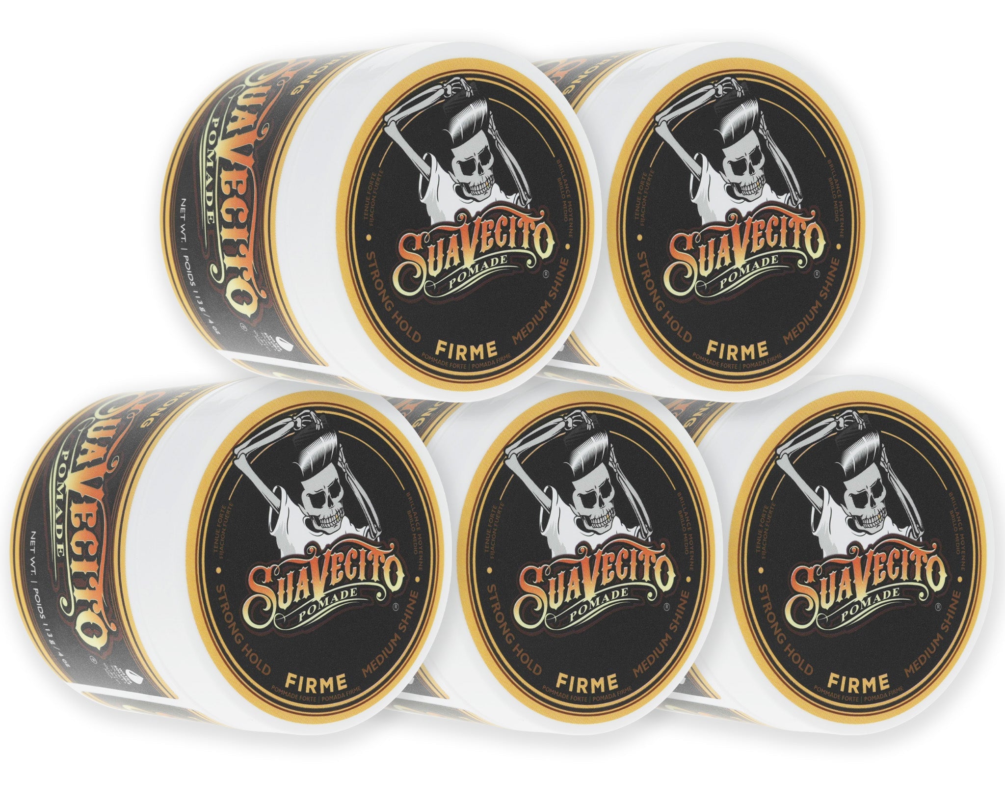 Pomada Suavecito Firme 113g fijación extrema para barberos profesionales México
