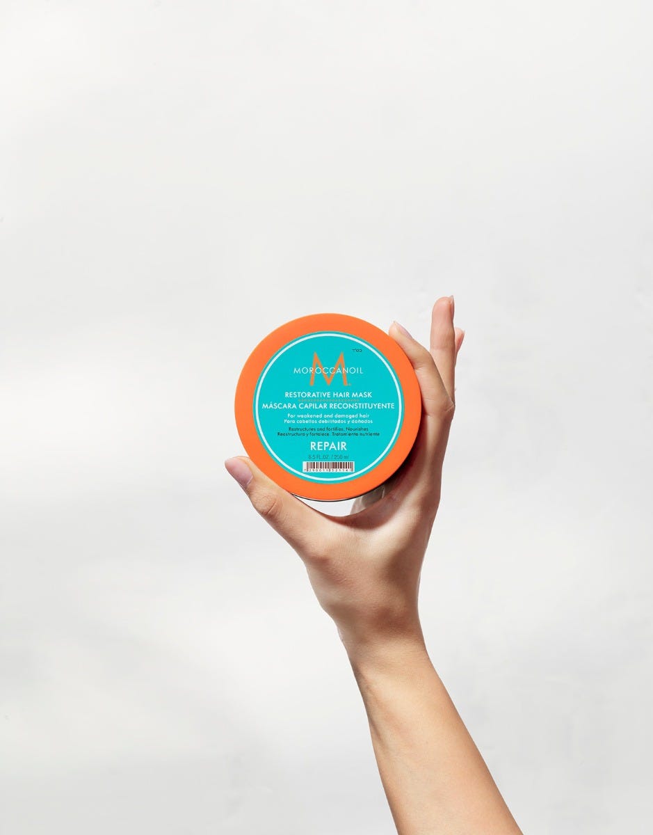 Mascarilla Repair MO Moroccanoil 250ml tratamiento reparador intensivo cabello dañado