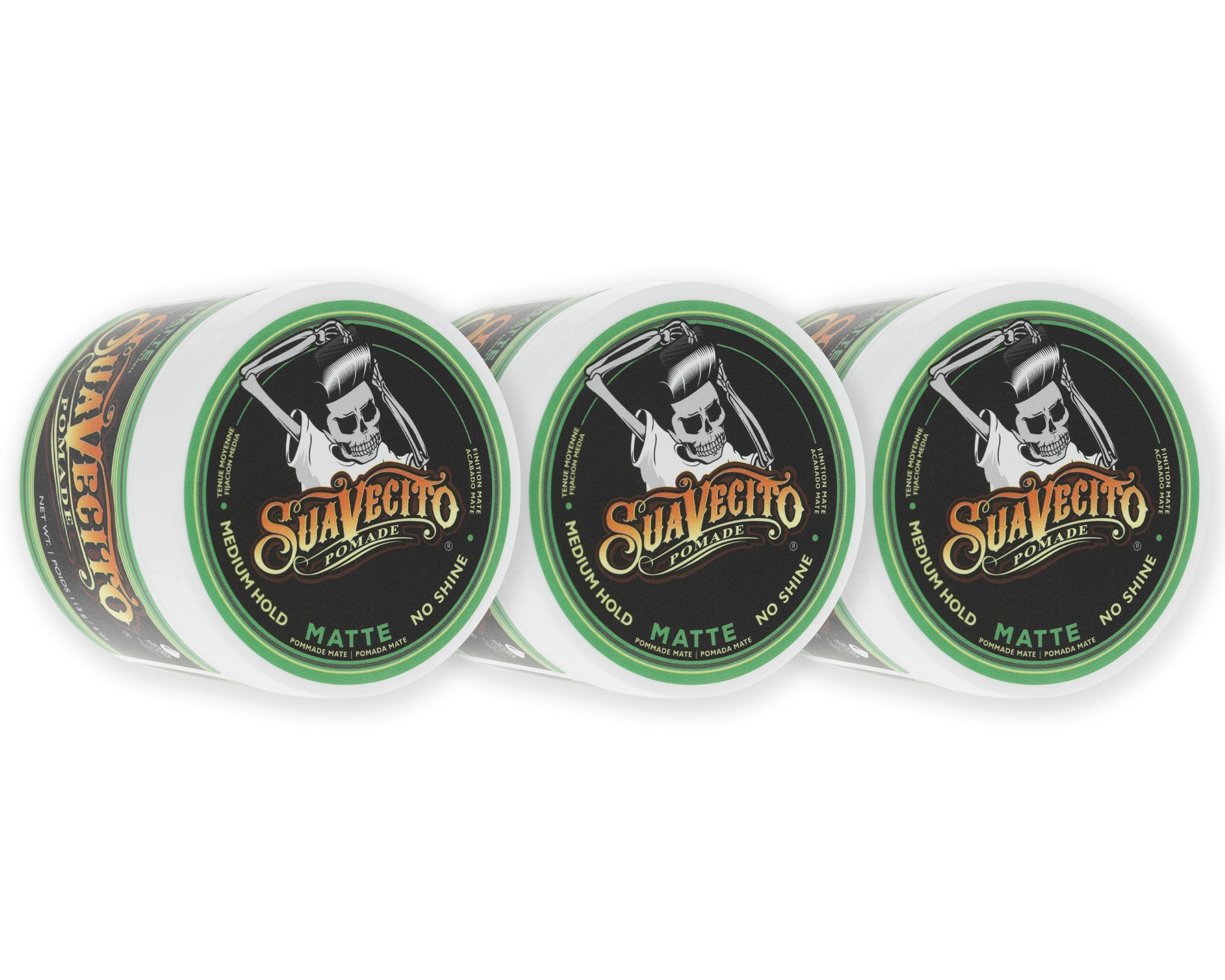 Suavecito Pomade Matte 113g - Producto profesional para barbería con acabado mate y fijación fuerte