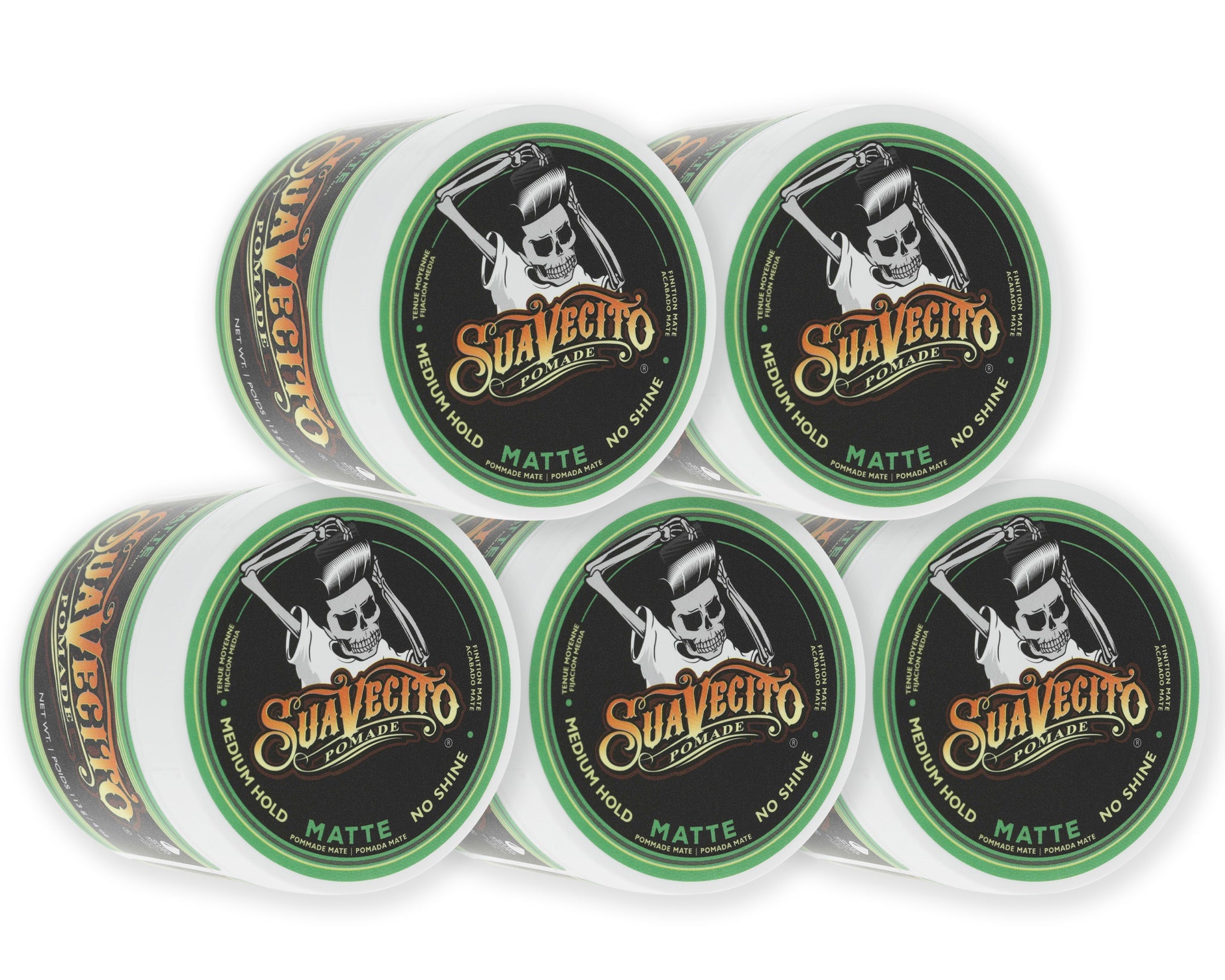 Suavecito Pomade Matte 113g - Producto profesional para barbería con acabado mate y fijación fuerte