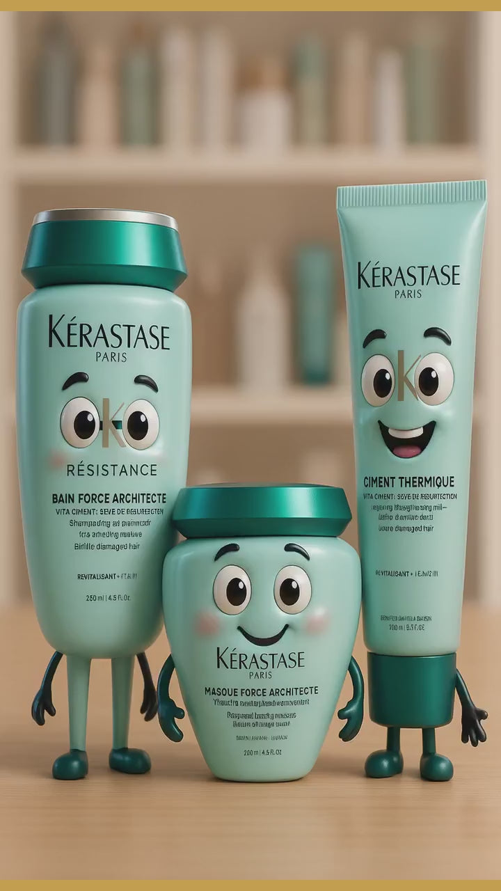 Video kerastase-resistance-bain-force-architecte-250-ml-masque-force-architecte-200-ml-ciment-thermique-150-ml